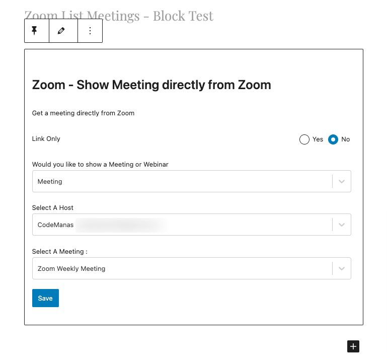 Direct Meeting or Webinar Settings