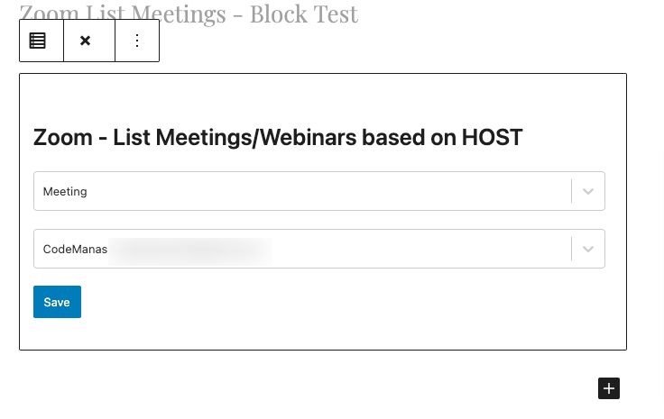 List Host Meetings from Zoom by Host ID