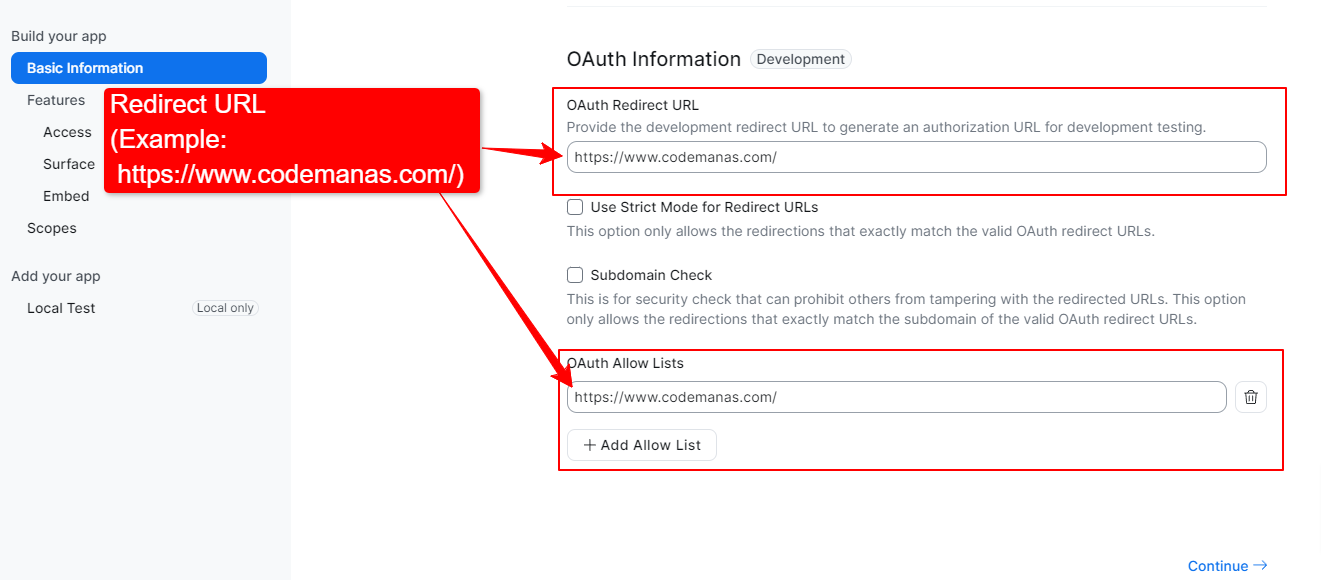 OAuth Information